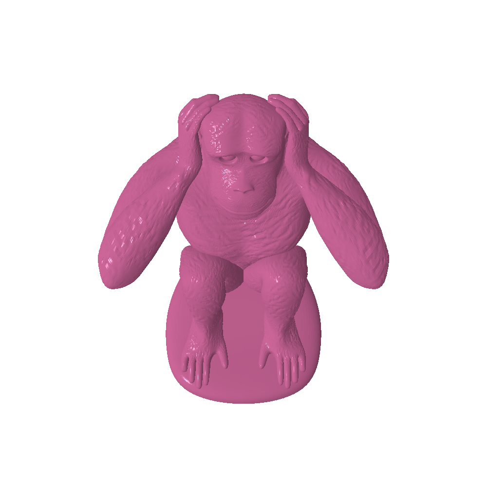 3 weise Affen Säugetier 3D print model - Mito3D