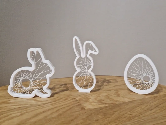 3 x easter string art 3d models download creality cloud 3d print model - Mito3D