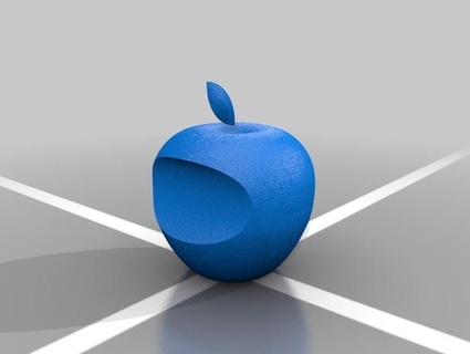 3d manzana logo alimentos 3d print model - Mito3D