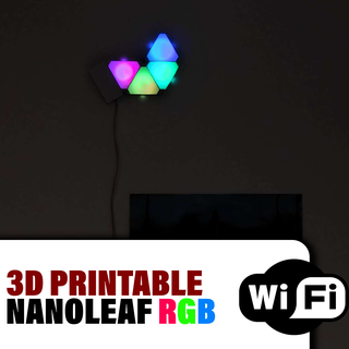 3d imprimível nanoleaf rgb conduziu casa 3d print model - Mito3D