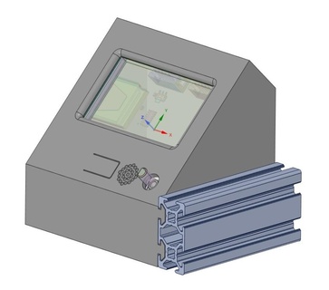 3d impresora 12864 lcd controlador sd tarjeta espacio caso funda partes accesorios 3d print model - Mito3D