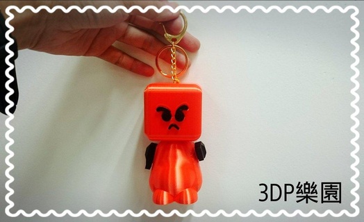 3d robot keychain angry Dolls & Accessories 3d print model - Mito3D