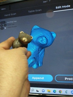 3d escanear oso escritorio juguete 3d print model - Mito3D