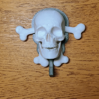 3d crânio chaveiro suporte Bruxas especiais personagens 3d print model - Mito3D