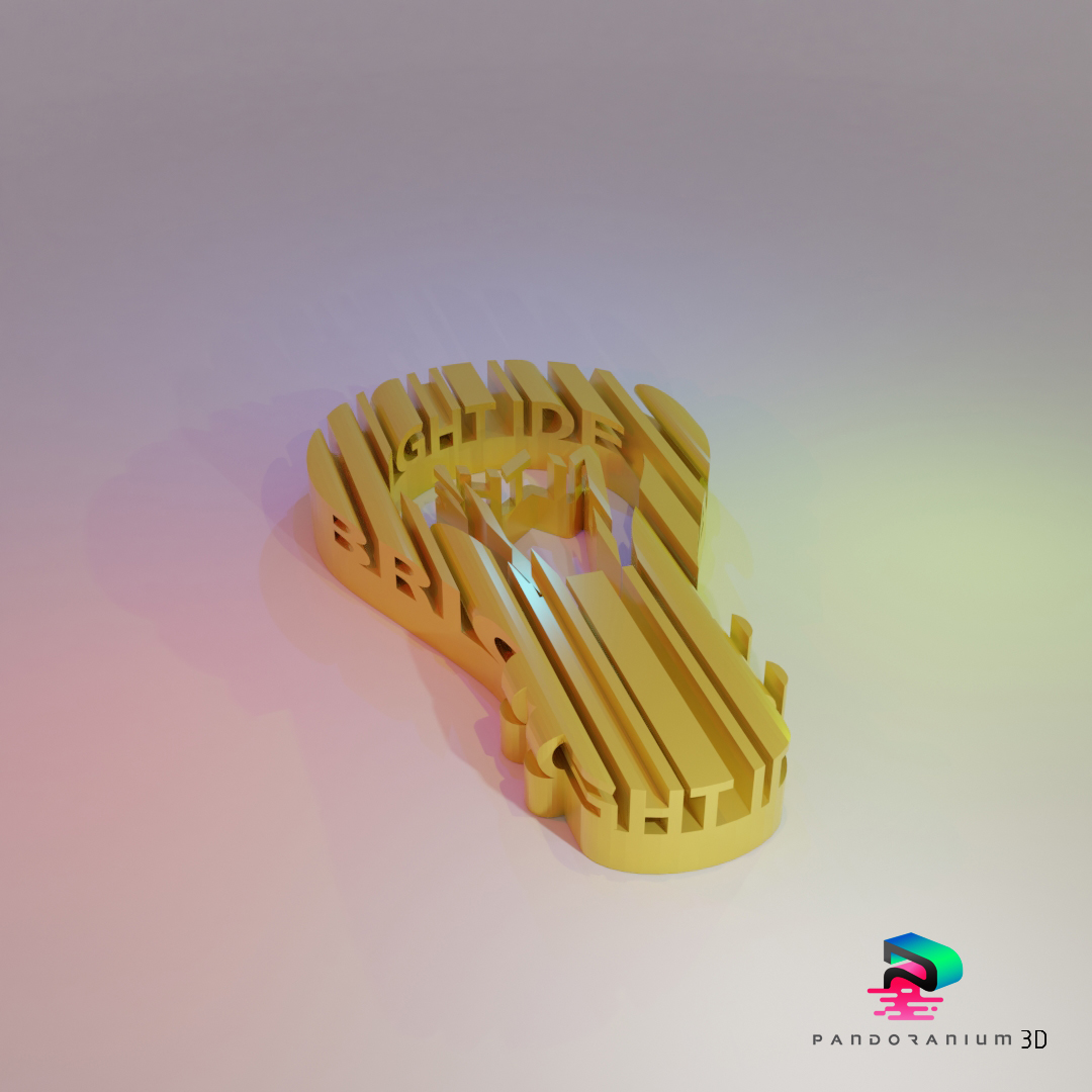 3d parola forma luminosa idee 3D print model - Mito3D