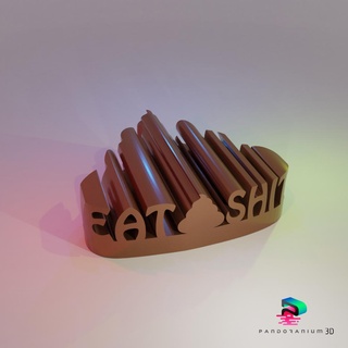 3d word shape - eat shit Others 3d print model - Mito3D