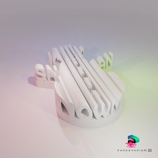 3d word shape - snowman Others 3d print model - Mito3D