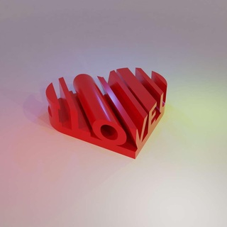 3d kelime şekil kalpler Aşk diğerleri 3d print model - Mito3D