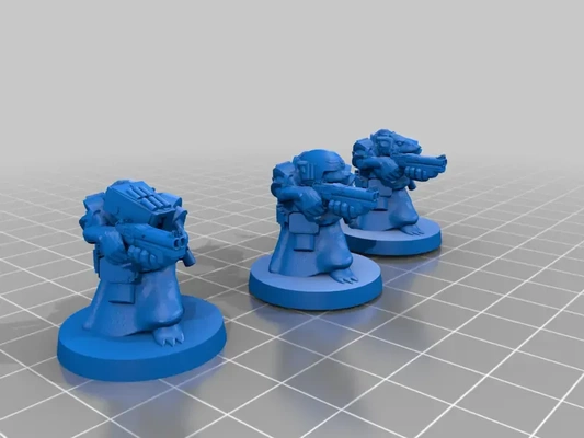 40k skaven schrotflintenschützen 3d modelle download realität wolke 3d print model - Mito3D