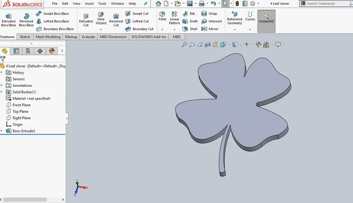 4 leaf clover 3d models download creality cloud 3d print model - Mito3D