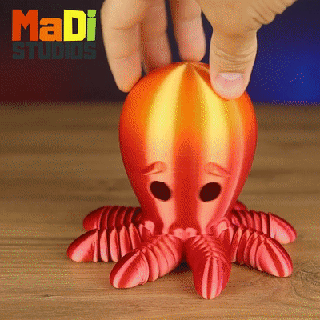 4 pack guardian octopus Animals 3d print model - Mito3D