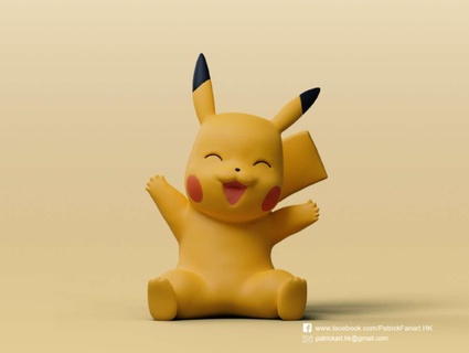 4 pokemon principales caracteres 3d print model - Mito3D