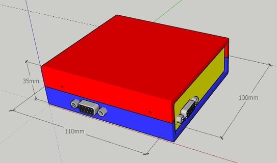 4 lato seriale scatola 3d print model - Mito3D