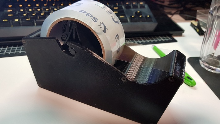 50mm verpackung band spender 3d modelle download realität wolke 3d print model - Mito3D