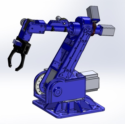 6 achse stepper roboter 3d modelle download realität wolke 3d print model - Mito3D