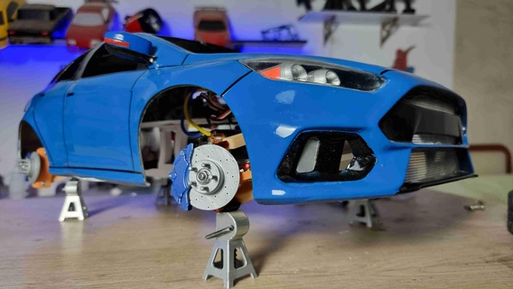 8th escala chasis 5 arrastrar nuez juguete coches 3d print model - Mito3D