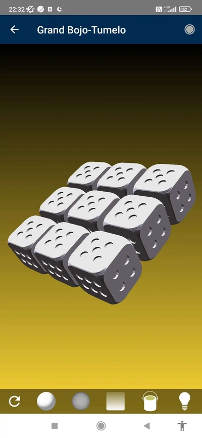 9 dice fixed 3d models download creality cloud toy bricks 3d print model - Mito3D