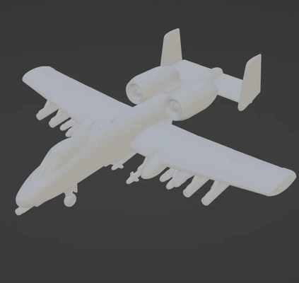 a10 combattant jet 3d modèles télécharger créalité nuage 3d print model - Mito3D