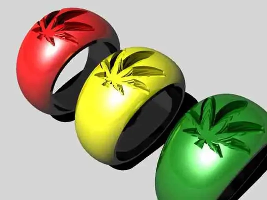 a cannabis themed jewelry ring 3d models download creality cloud 3d print model - Mito3D