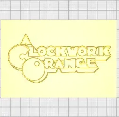 a clockwork orange logo 3d modeller indir creality bulut 3d print model - Mito3D