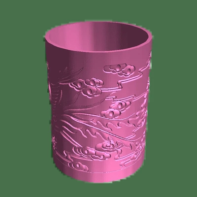 ozean schnitt tasse 3d modelle download realität wolke 3d print model - Mito3D