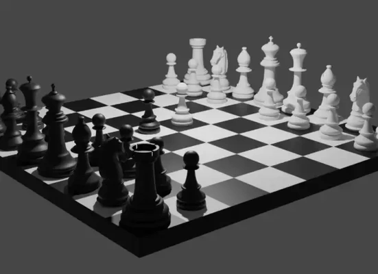 einfach schach einstellen 3d modelle download realität wolke 3d print model - Mito3D