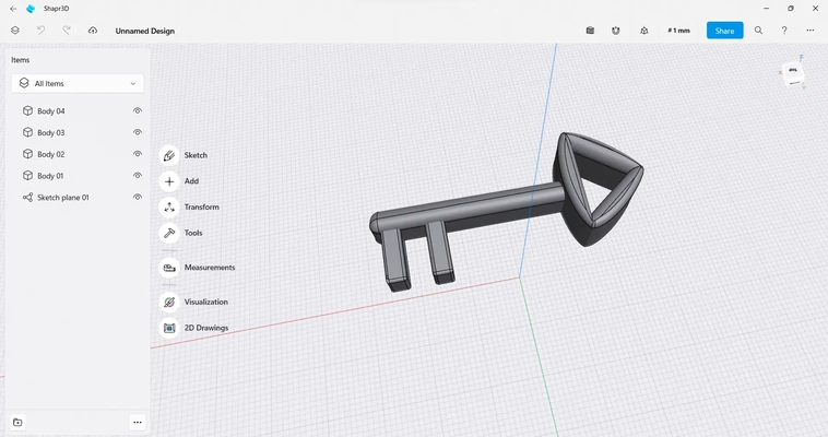 estereotipado llave 3d modelos descargar crealidad nube 3d print model - Mito3D