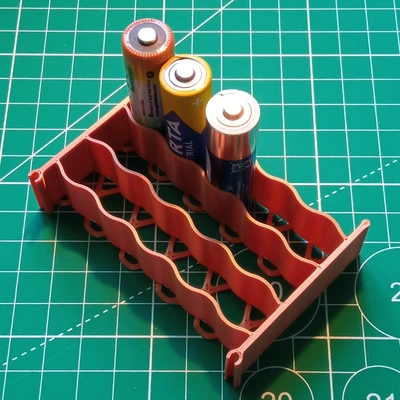 aa aaa batterien lager 3d modelle download realität wolke 3d print model - Mito3D