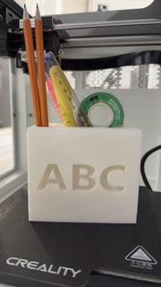 abc stationary holder Others 3d print model - Mito3D