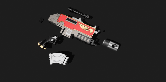 absolver bolt pistol scale Toy Guns 3d print model - Mito3D