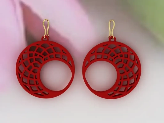 ac-earring-008 3d models download creality cloud 3d print model - Mito3D