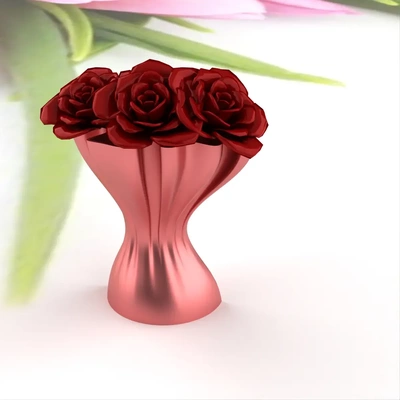 ac magnet vase 001 3d modeller indir creality bulut 3d print model - Mito3D