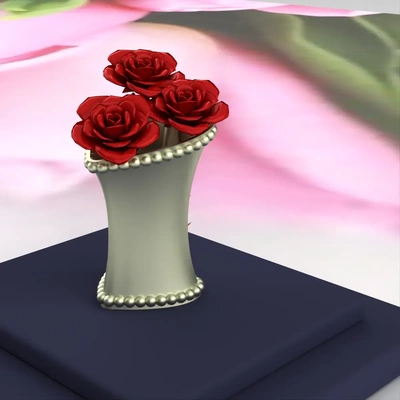 ac pen pencil flower holder 001 3d modelos baixar crialidade nuvem 3d print model - Mito3D