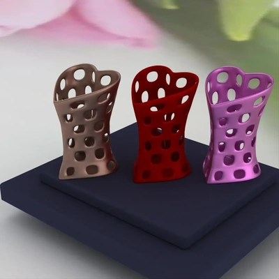 ac pen pencil flower holder 002 3d modelos descargar crealidad nube 3d print model - Mito3D