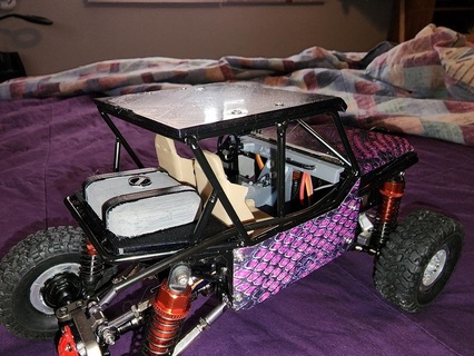 accessoires wpl petit chariot Cadre rc robot d'exploration 3d print model - Mito3D