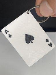 ace spades card key chain Gadgets & Electronics 3d print model - Mito3D