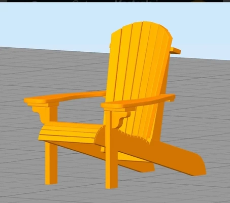 adirondack chair 3d models download creality cloud 3d print model - Mito3D