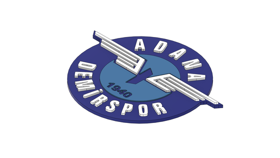 Publicidades Adana Demirspor 3d logotipo cor imprimível Esportes ar livre 3d print model - Mito3D