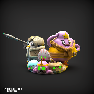 adventure time gunter resident evil 4 Fictional Characters 3d print model - Mito3D