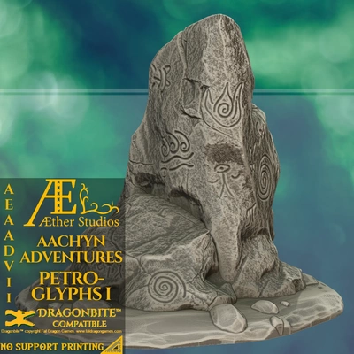 aeaadv11 - petroglyphs 1 3d models download creality cloud 3d print model - Mito3D