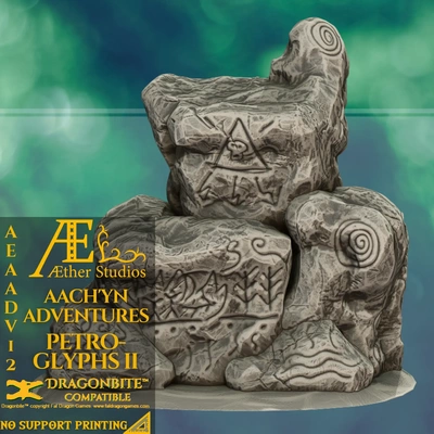 aeaadv12 - petroglyphs 2 3d models download creality cloud 3d print model - Mito3D