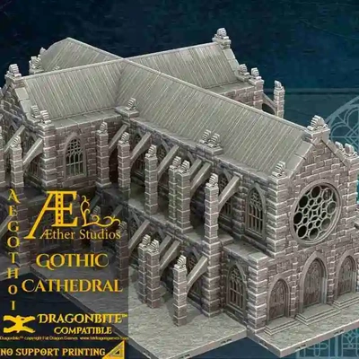 aegoth01 gotico cattedrale 3d modelli scarica creality nube pubblico strutture 3d print model - Mito3D