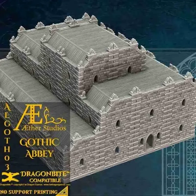 aegoth03 gotik manastır 3d modeller indir creality bulut 3d print model - Mito3D