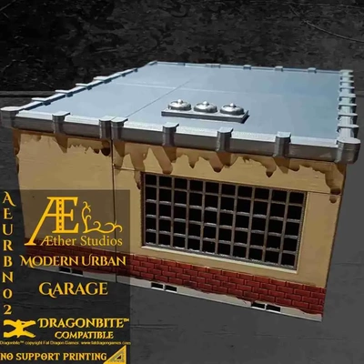 aeurbn2 moderne urbain garage 3d modèles télécharger créalité nuage 3d print model - Mito3D