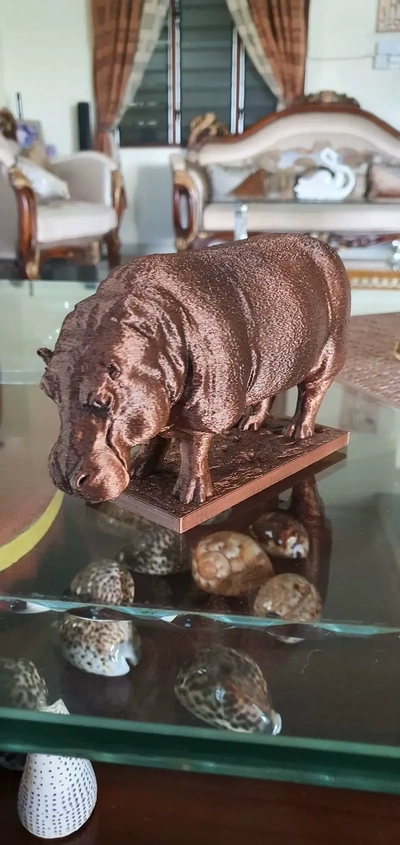 africano animais selvagens hipopótamo 3d modelos baixar crialidade nuvem 3d print model - Mito3D