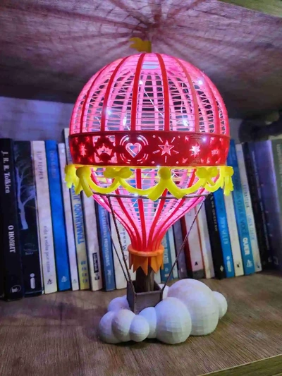 ar balão luminária 3d modelos baixar crialidade nuvem casa decoração 3d print model - Mito3D