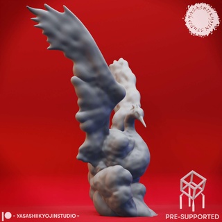 air elemental - miniature pre-supported Characters 3d print model - Mito3D