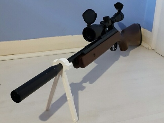 air rifle bi-pod 17mm diameter 3d models download creality cloud 3d print model - Mito3D