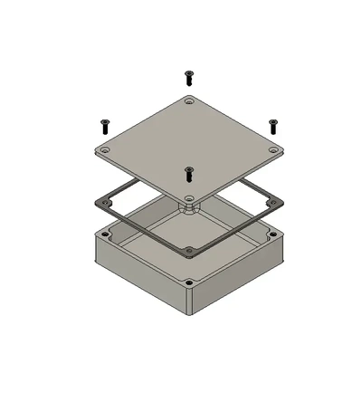 ar justa caixa 90x90x20 mm 3d modelos baixar crialidade nuvem 3d print model - Mito3D