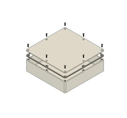 aire apretado escabroso caja 175x175x40 3d modelos descargar crealidad nube 3d print model - Mito3D